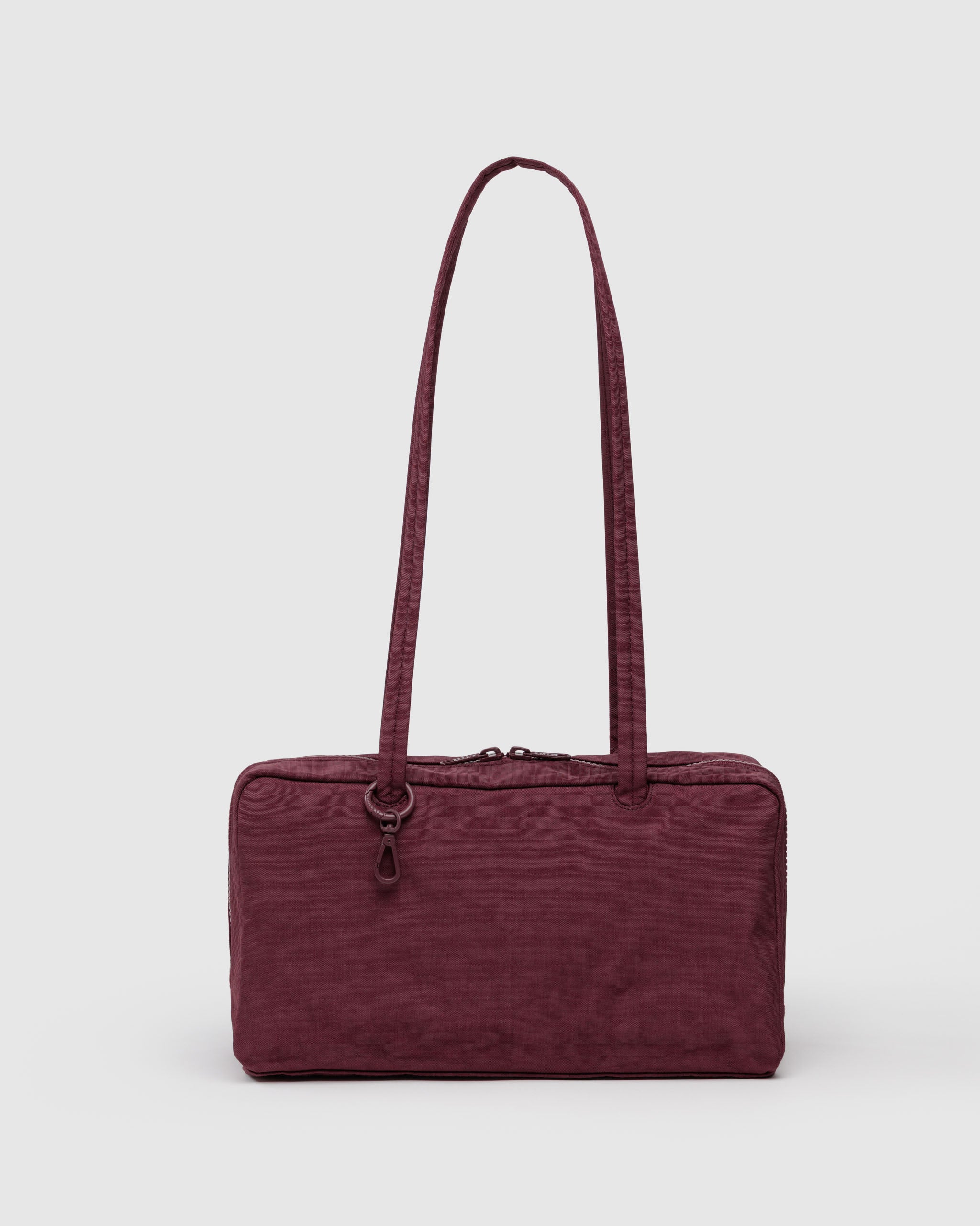 Nylon Bowler Bag in Mahogany