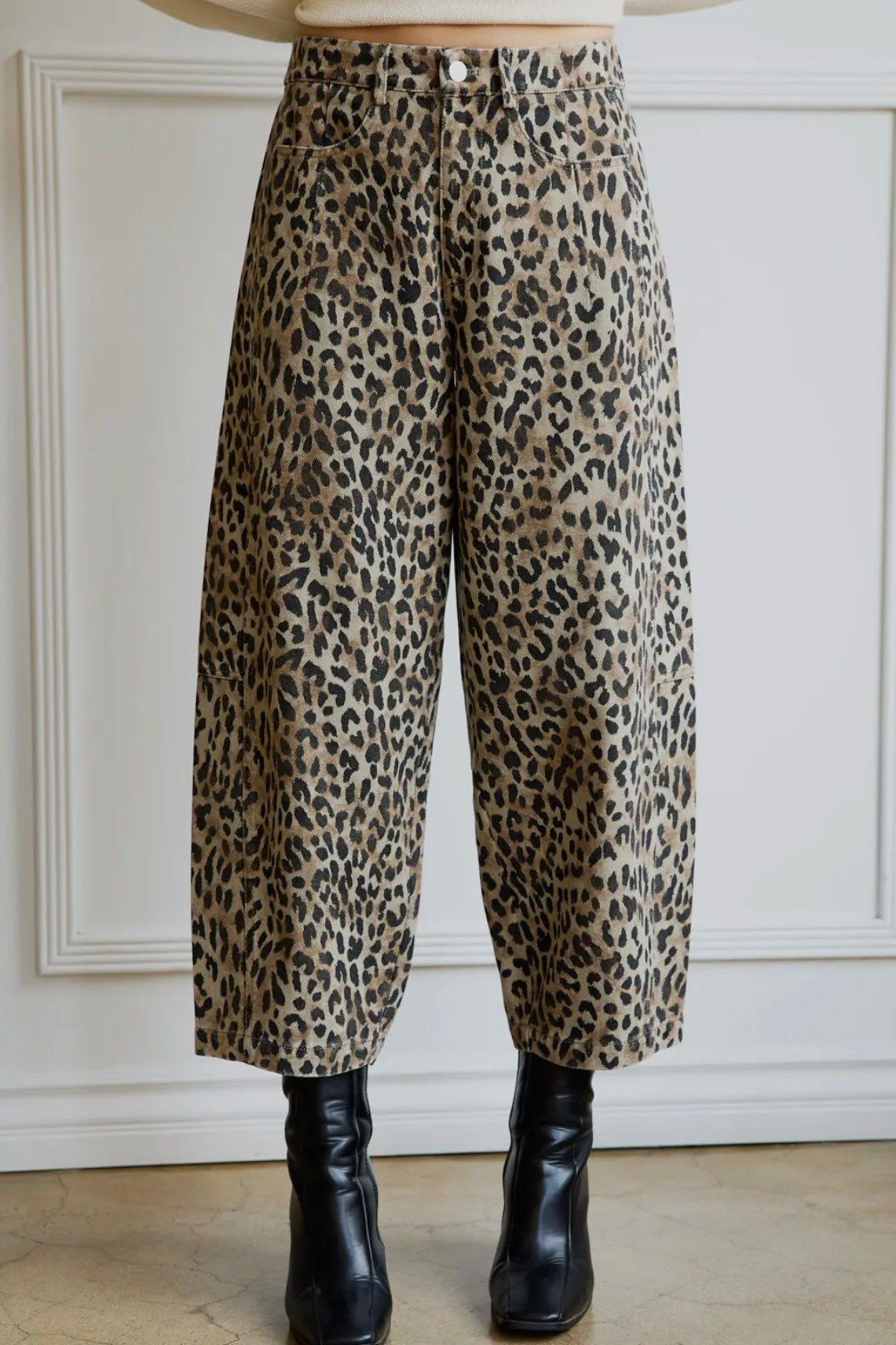 Jesse Leopard Denim
