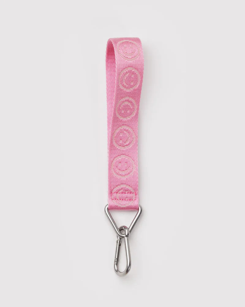Logo Keychain in Pink Happy