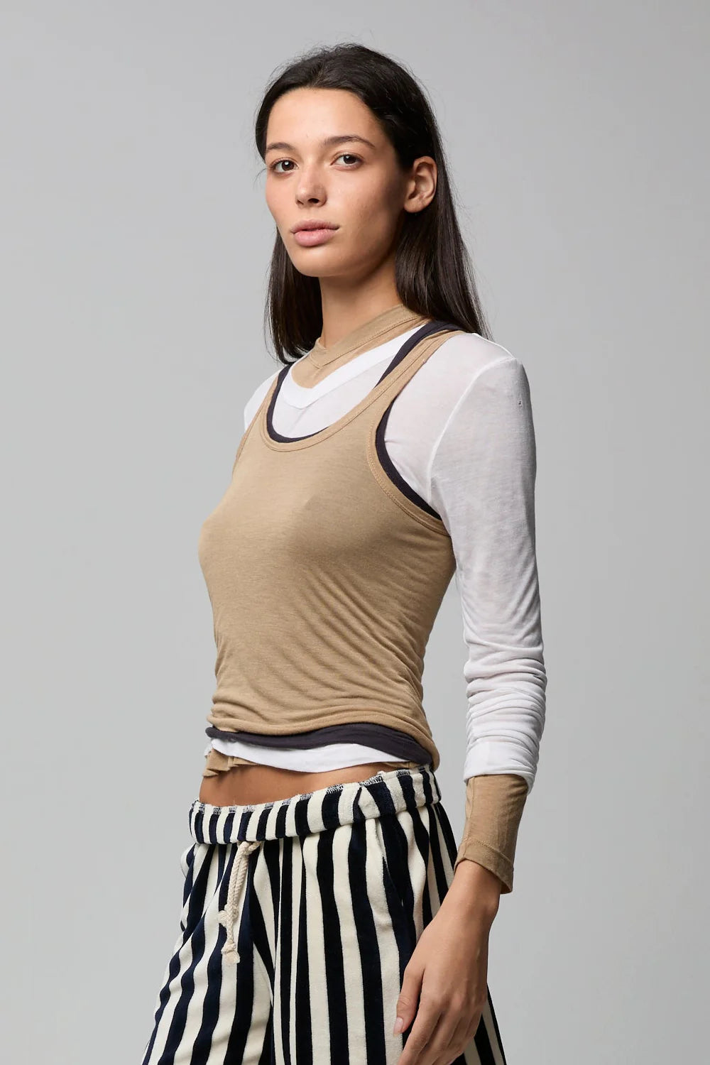 Sandy Short in Natural Navy