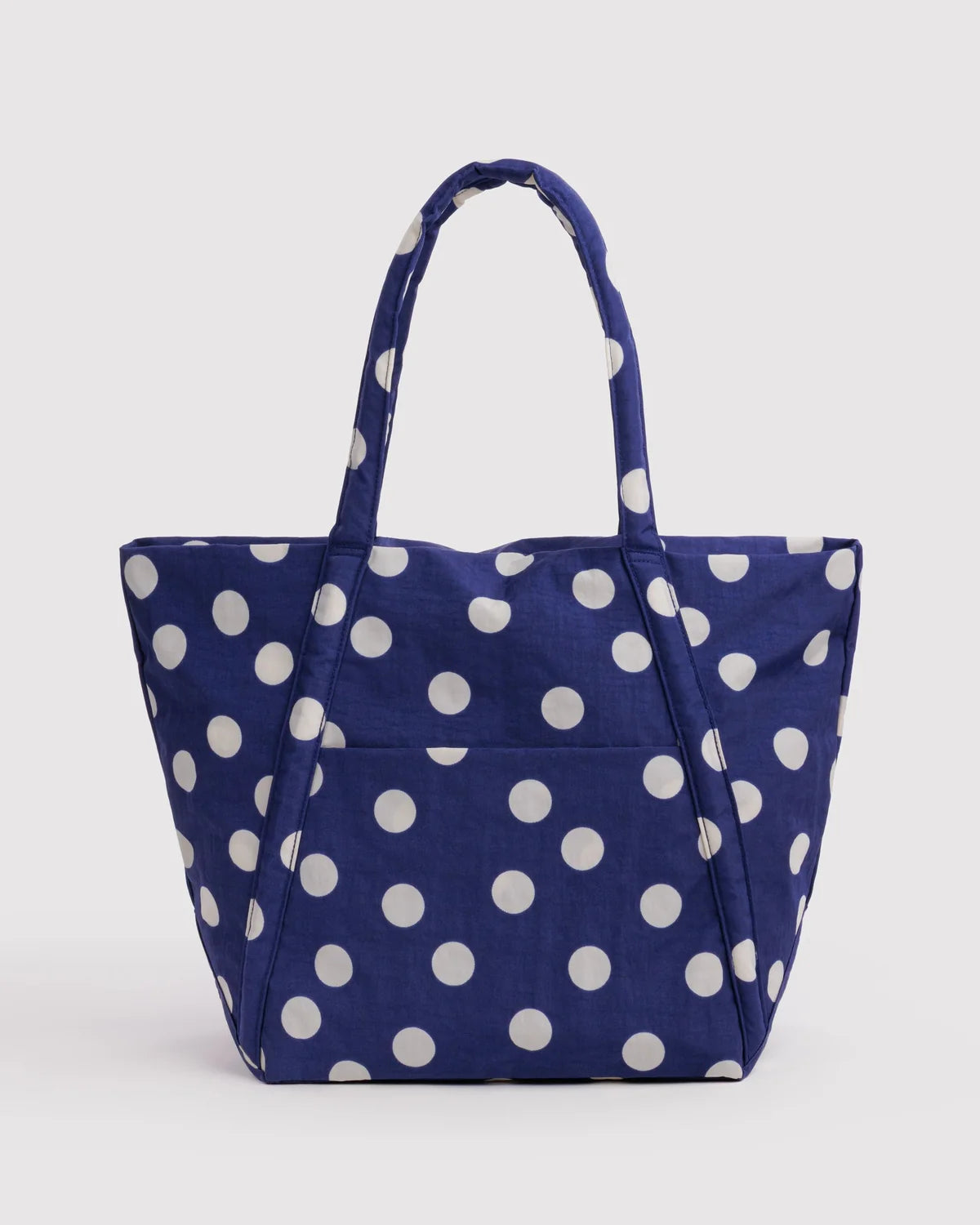 Cloud Bag in Navy and Cream Polka Dot
