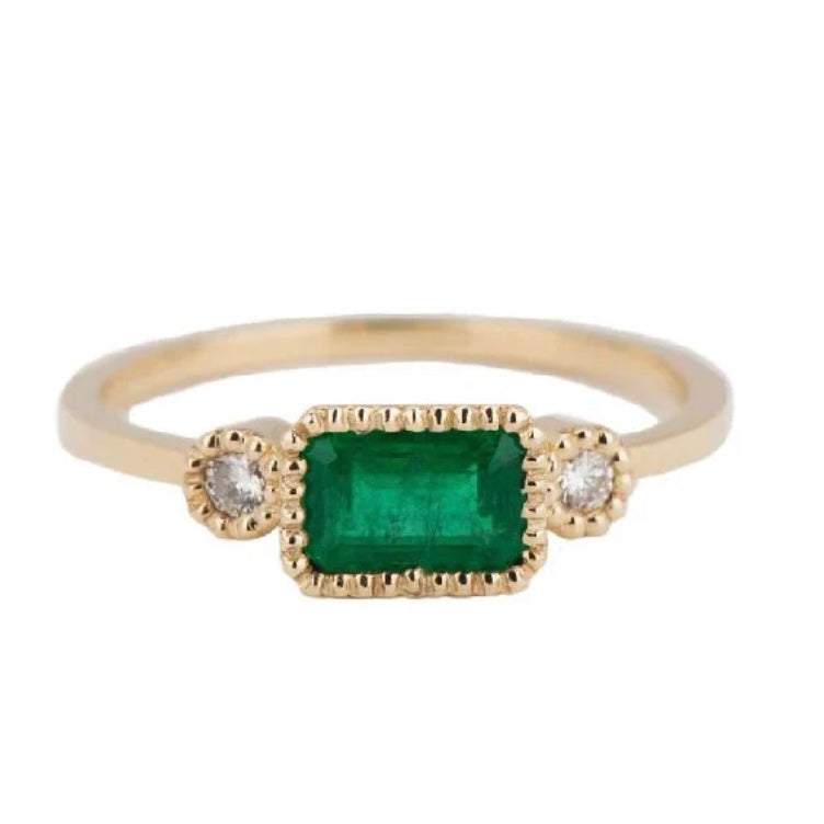 Emerald Lexie Ring