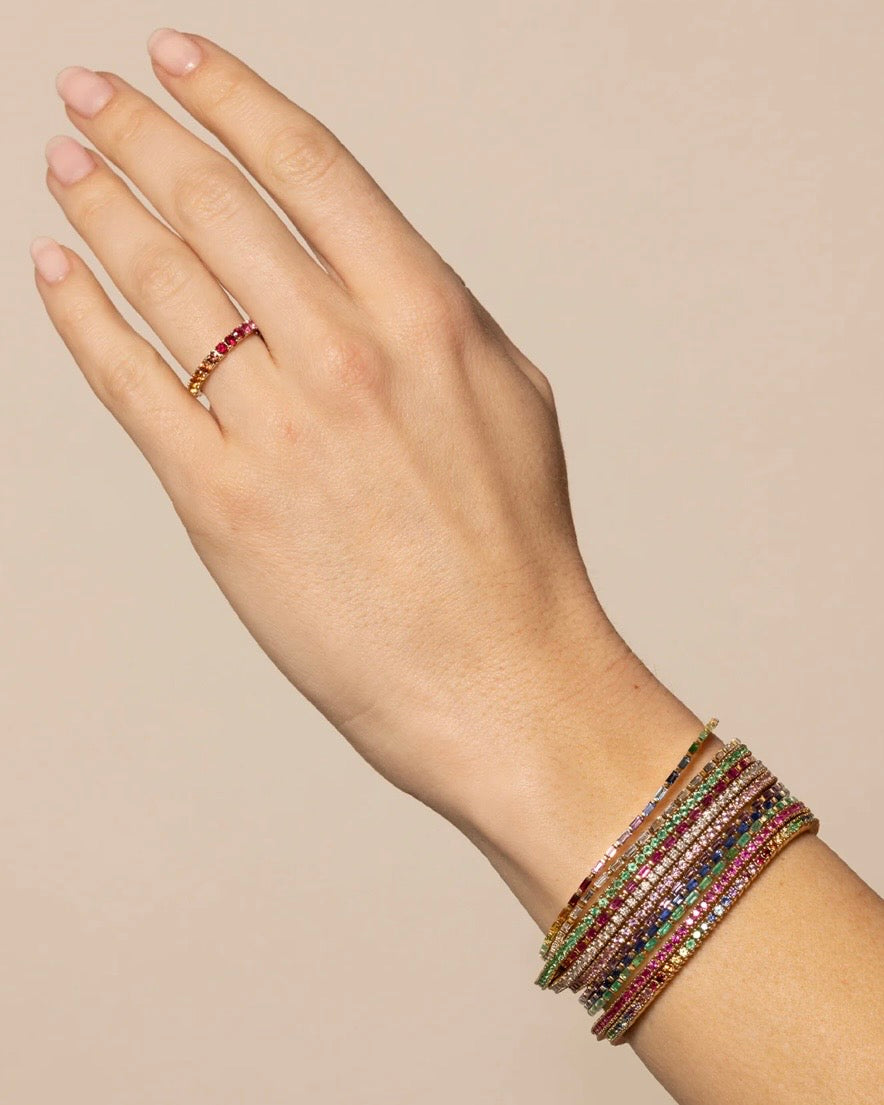 Large Sunset Eternity Band