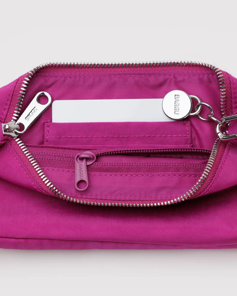 Nylon Pochette in Deep Fuchsia
