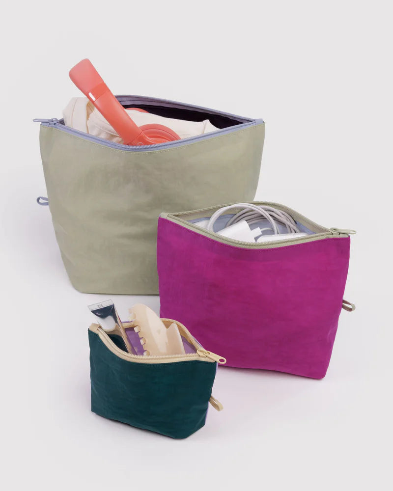 Go Pouch Set in Lagoon Mix