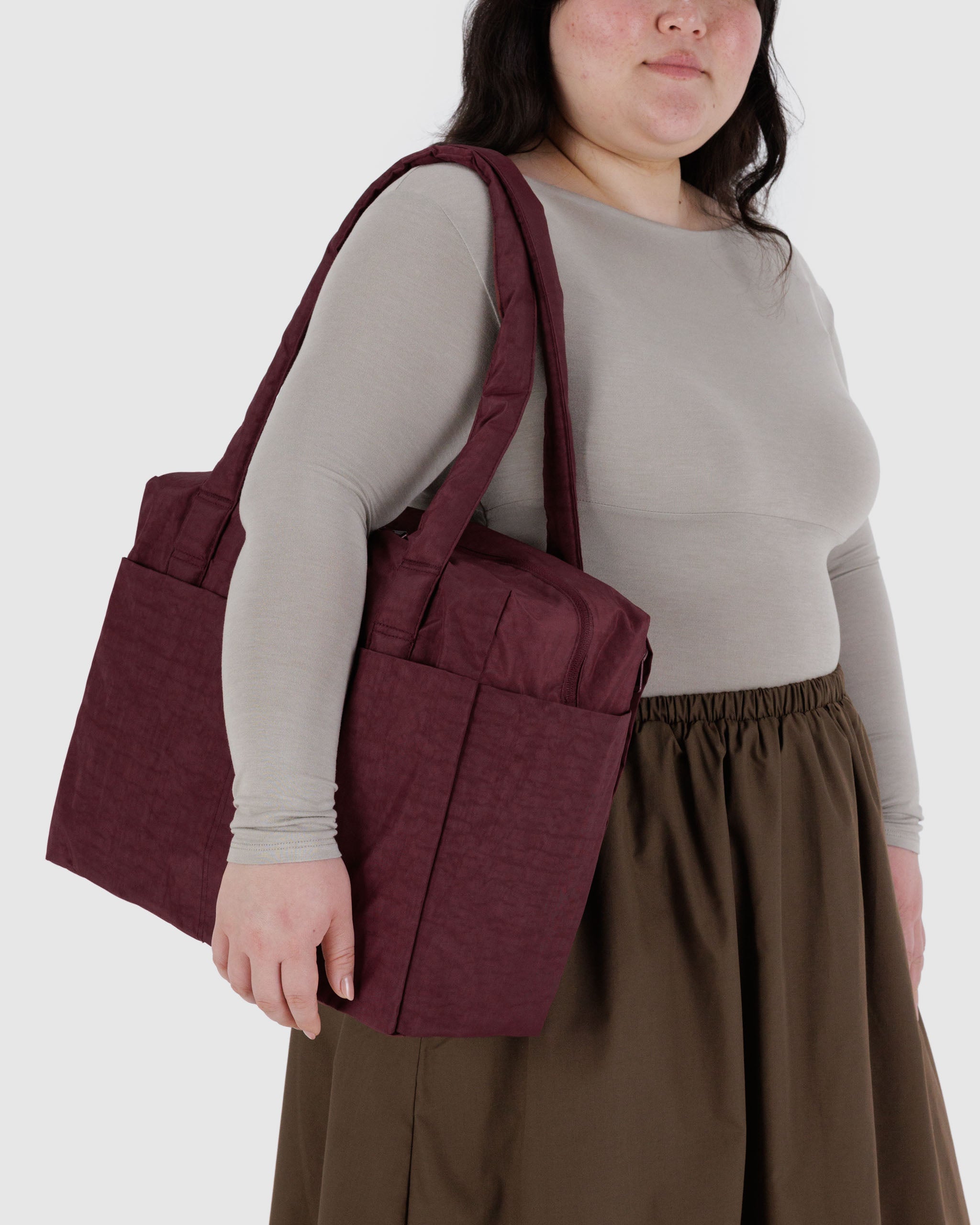 Small Cloud Carry On in Mahogany