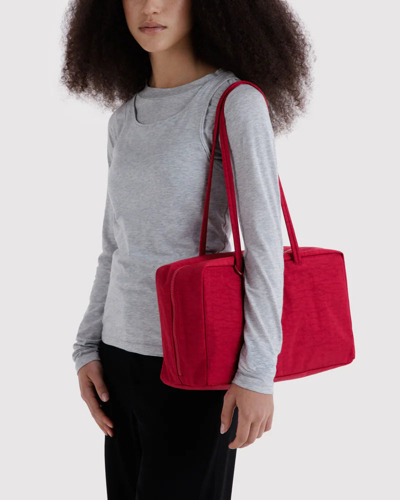 Medium Bowler Bag in Cherry