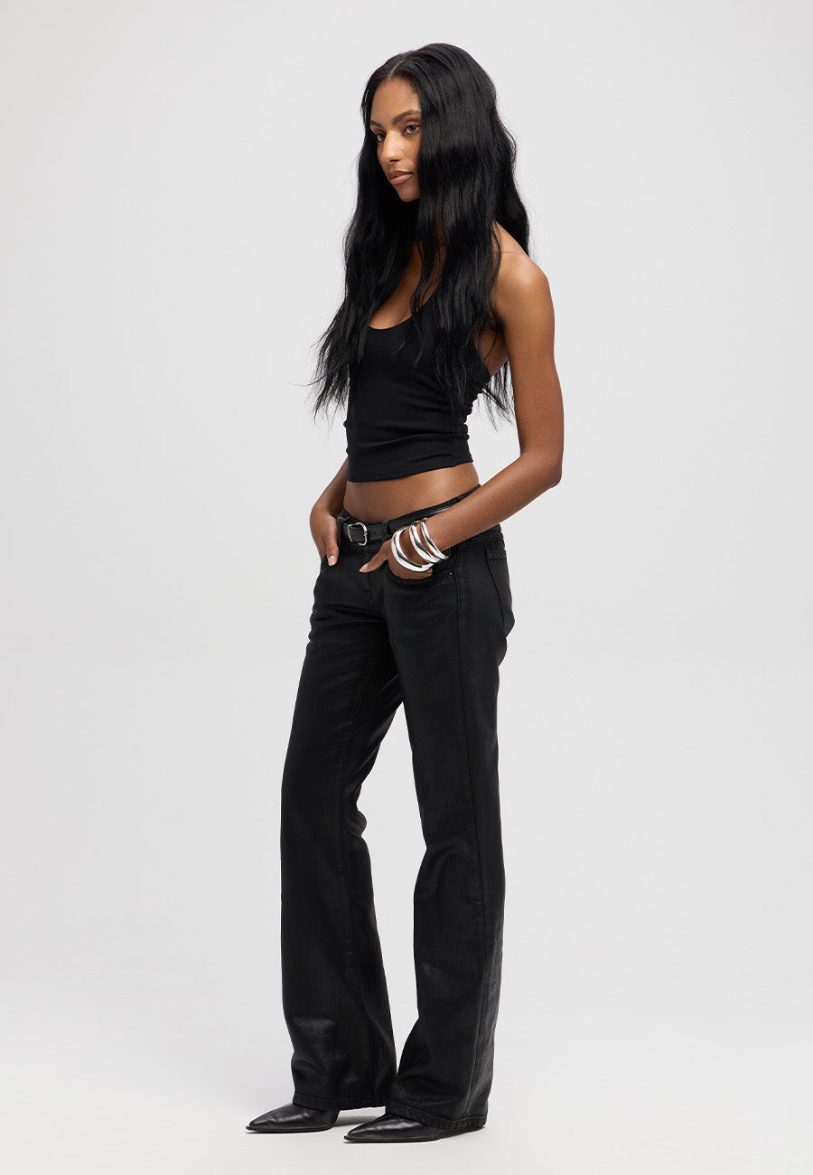 Camille Low Rise Bootcut Jean - Ink Drenched