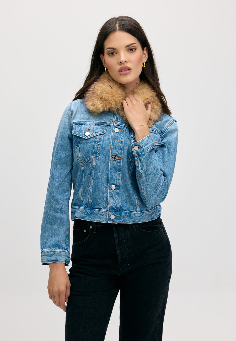 Pixie Jacket With Collar - Peachtree