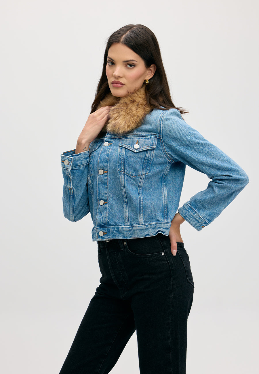 Pixie Jacket With Collar - Peachtree