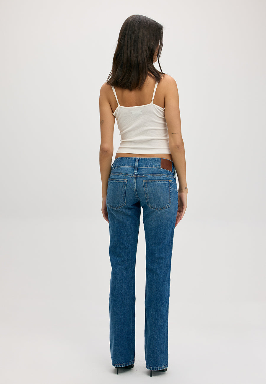 The Missy Low Rise Bootcut Jean - Blue Creek