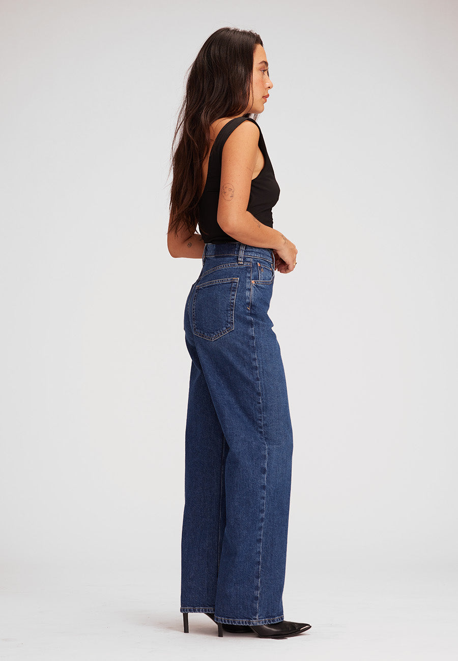 Archer High Rise Loose Fit - Smooke Blue
