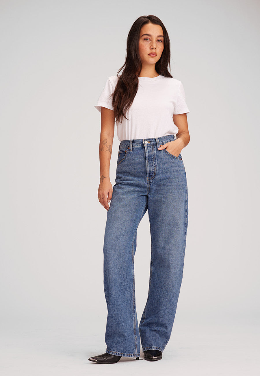 Jett High Rise Arched Leg - Gold Rush