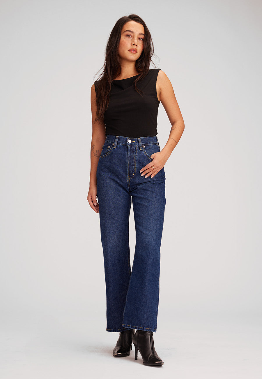 Kent Cropped Flare - Galaxy Blue
