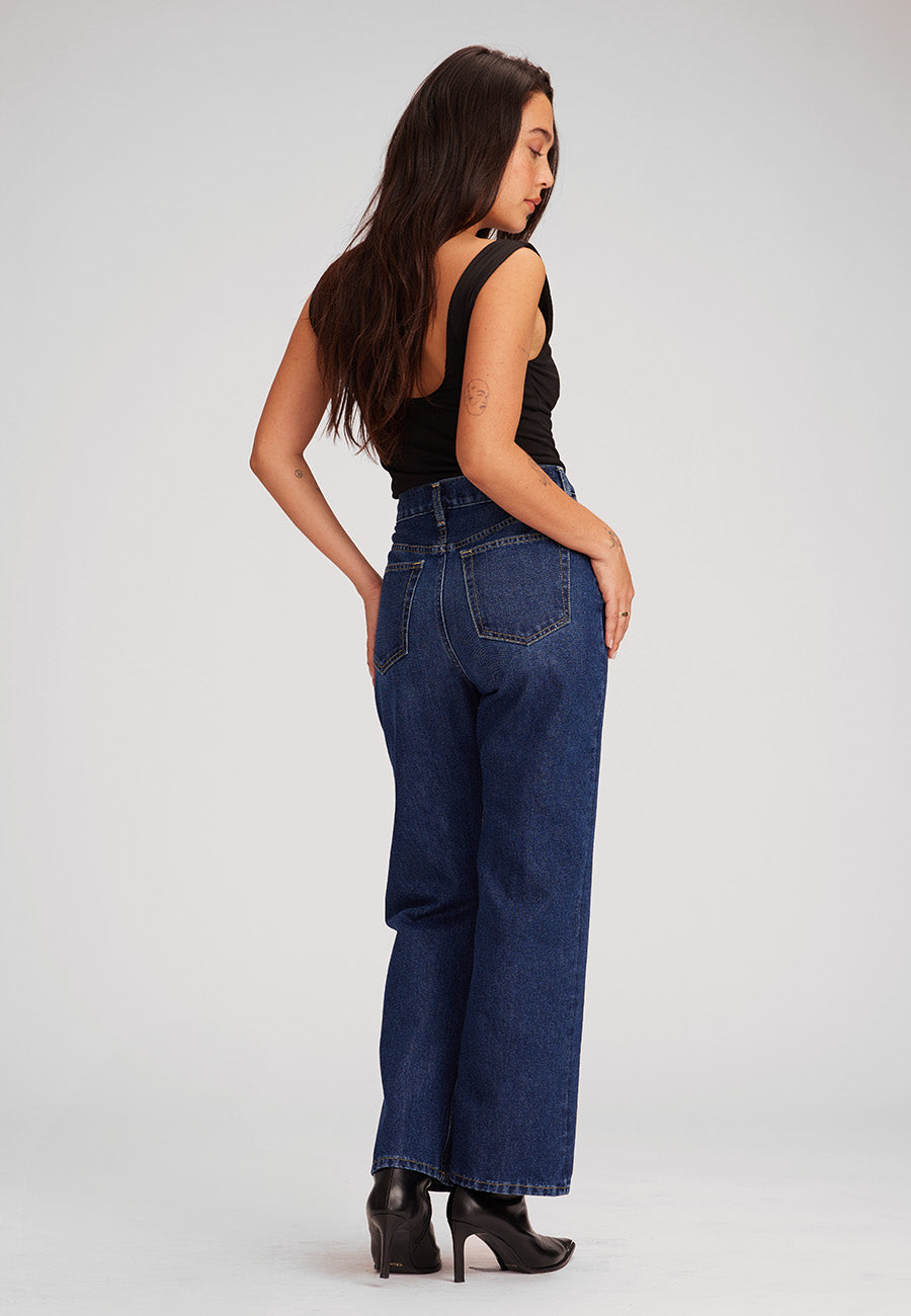 Kent Cropped Flare - Galaxy Blue