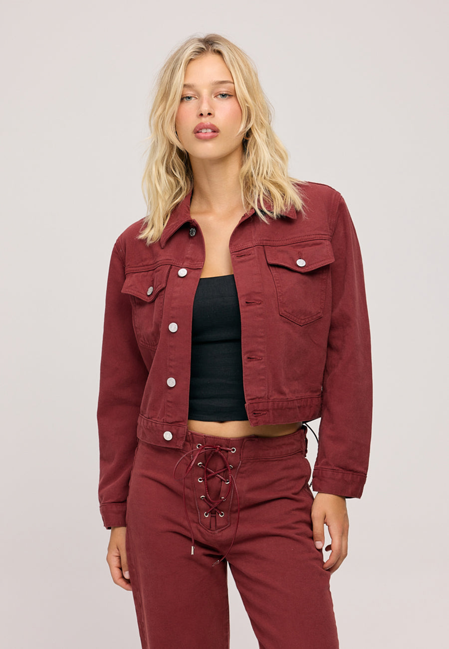 Vice Laced Jacket - Ruby