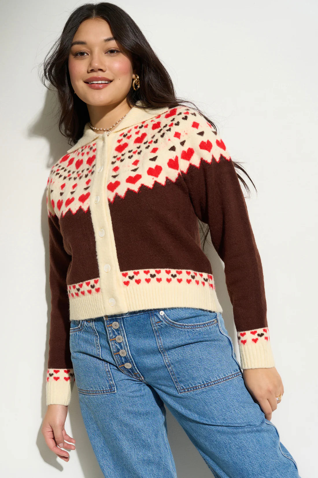 Teagan Cardigan in Espresso