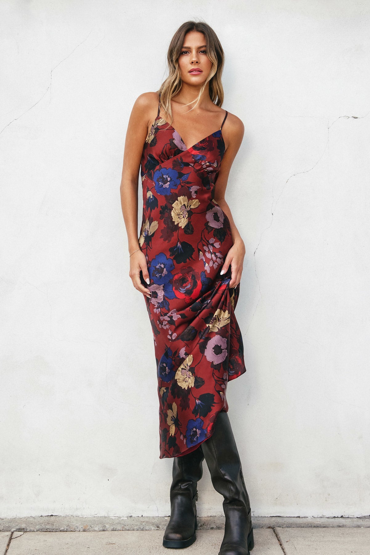 Edith Floral Midi Dress