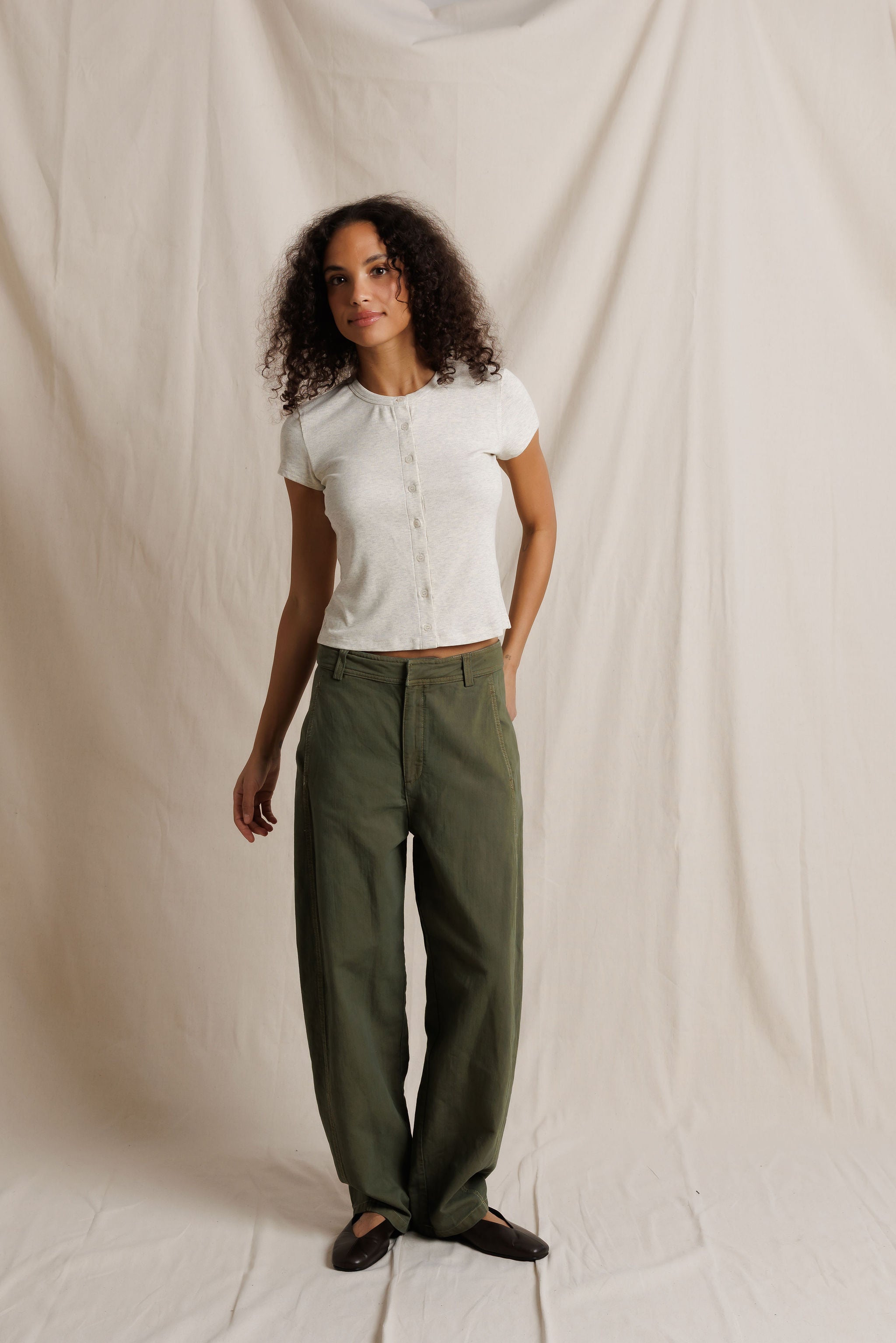 Akira Slub Baby Barrel Pants