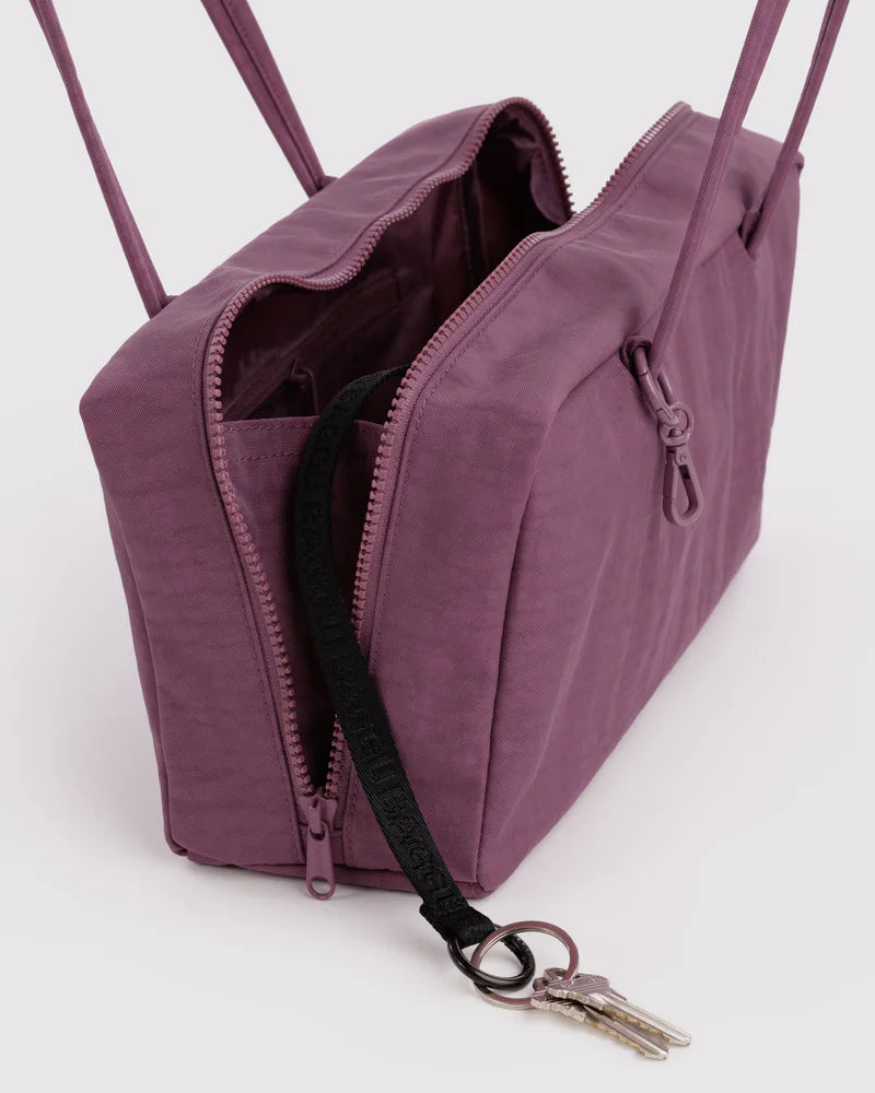Nylon Bowler Bag in Wild Plum