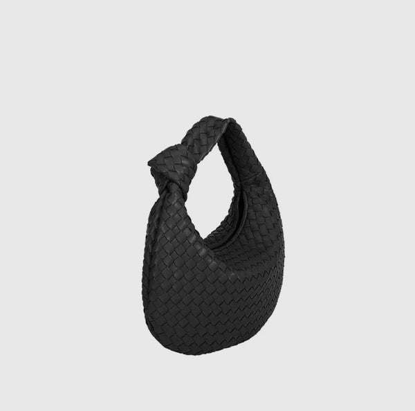 Drew Black Small Recycled Vegan Top Handle Bag