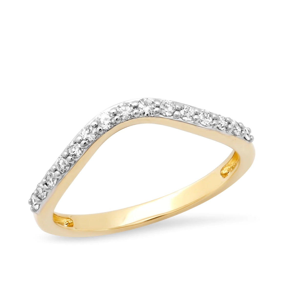 Diamond Contour Ring