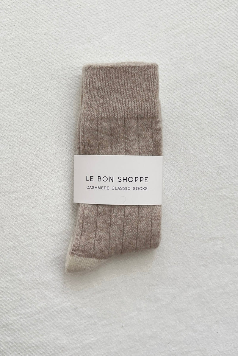 Classic Cashmere Socks in Fawn