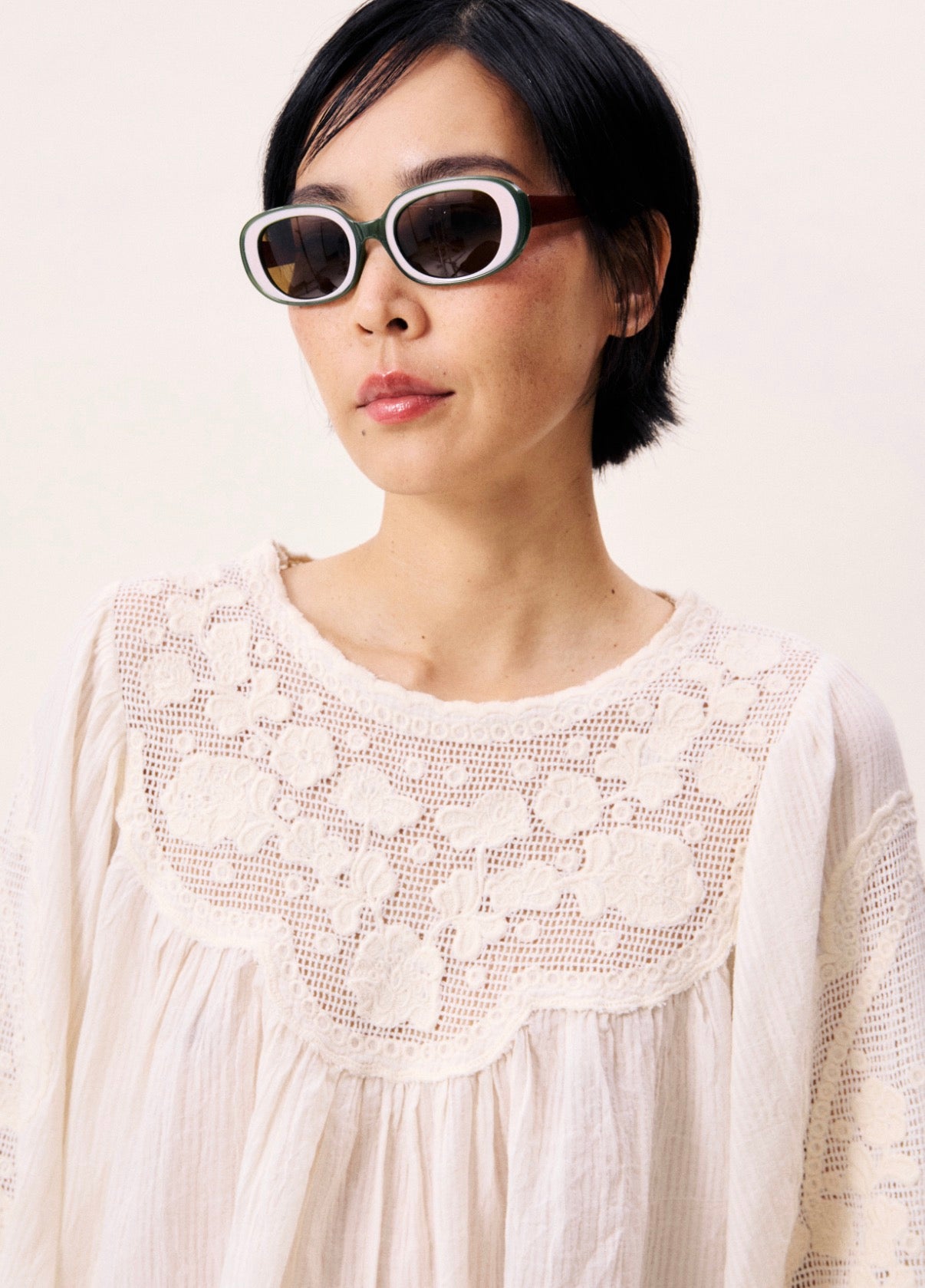 Acaste Cream Blouse