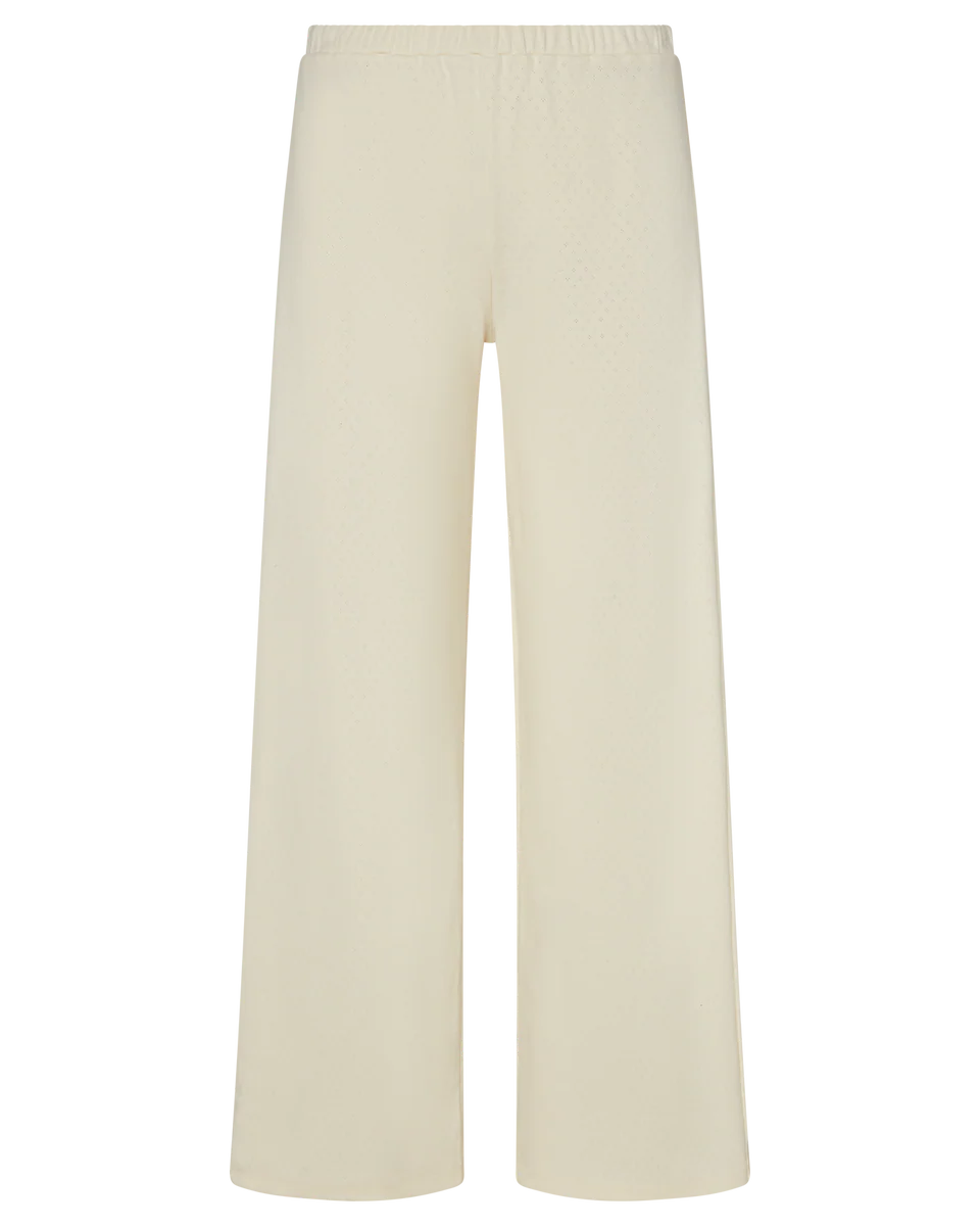 Pointelle Pants in Crema