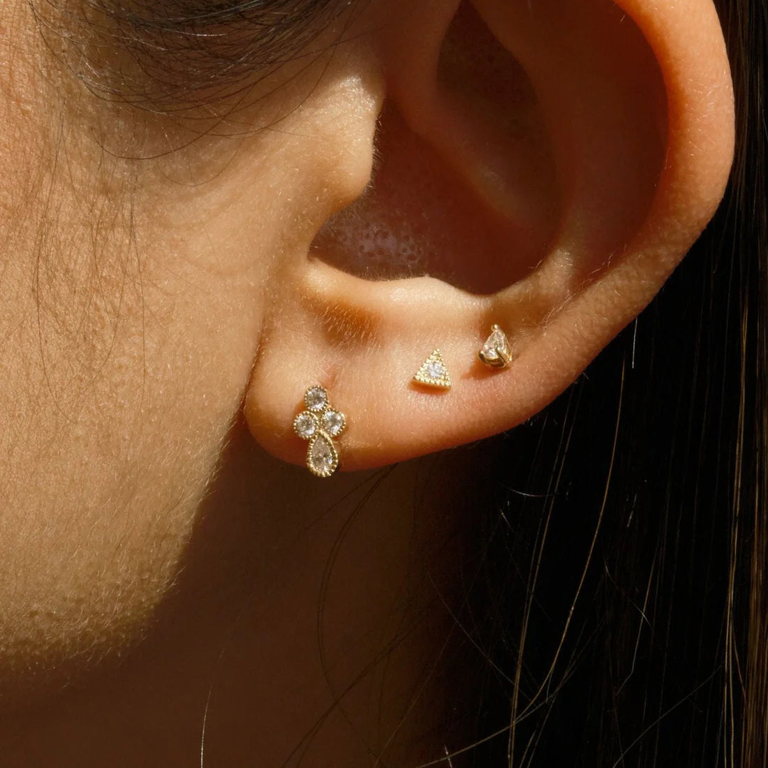 Diamond Cadenza Stud