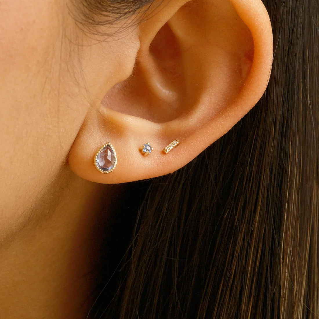 Blue Sapphire Lento Earrings