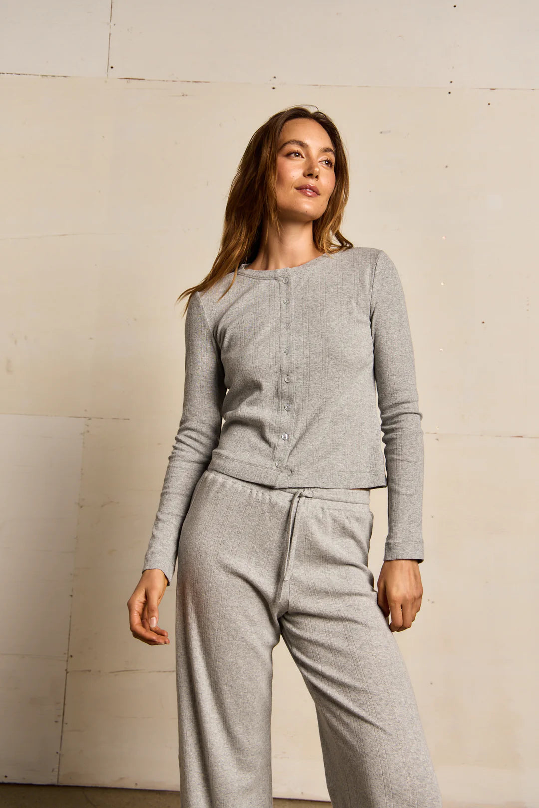 Lila Pointelle Cardigan