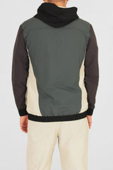 Hollis Nylon Pullover Jacket in Emerald