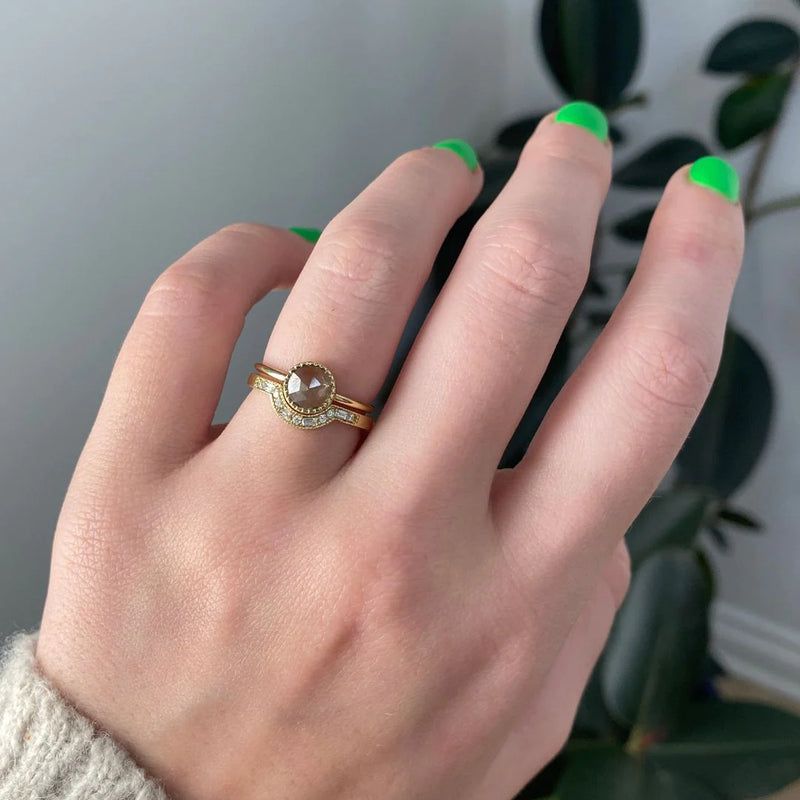 Green Sapphire Largo Ring