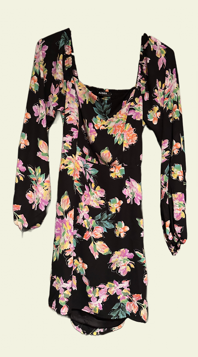 Azalea Floral Cut Out Dress
