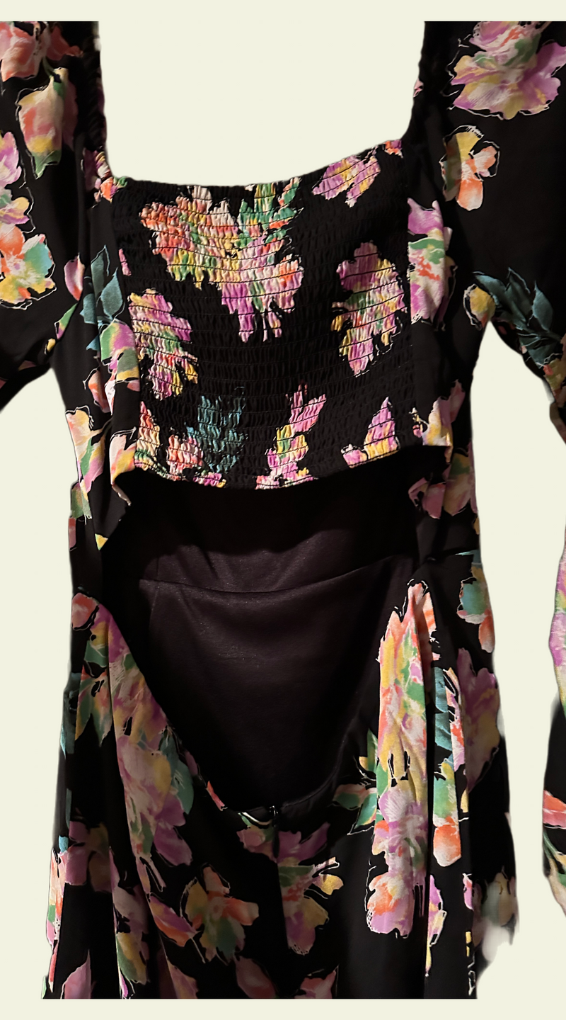 Azalea Floral Cut Out Dress