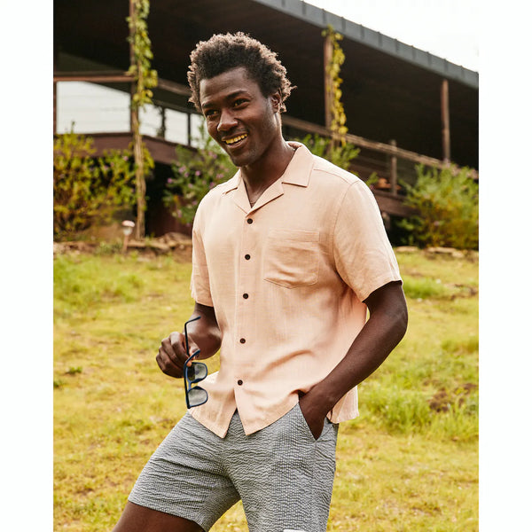 Brighton S/S Woven Shirt in Maple
