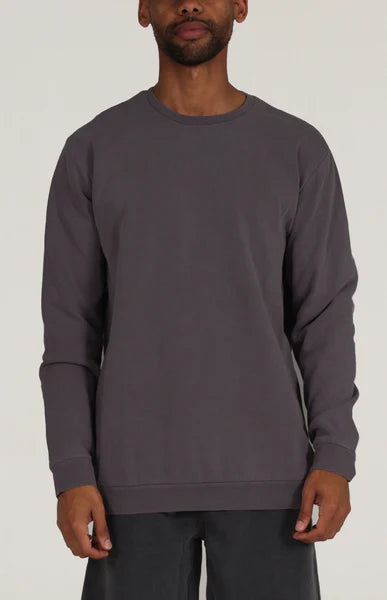 Pigment Dye Crewneck in Black