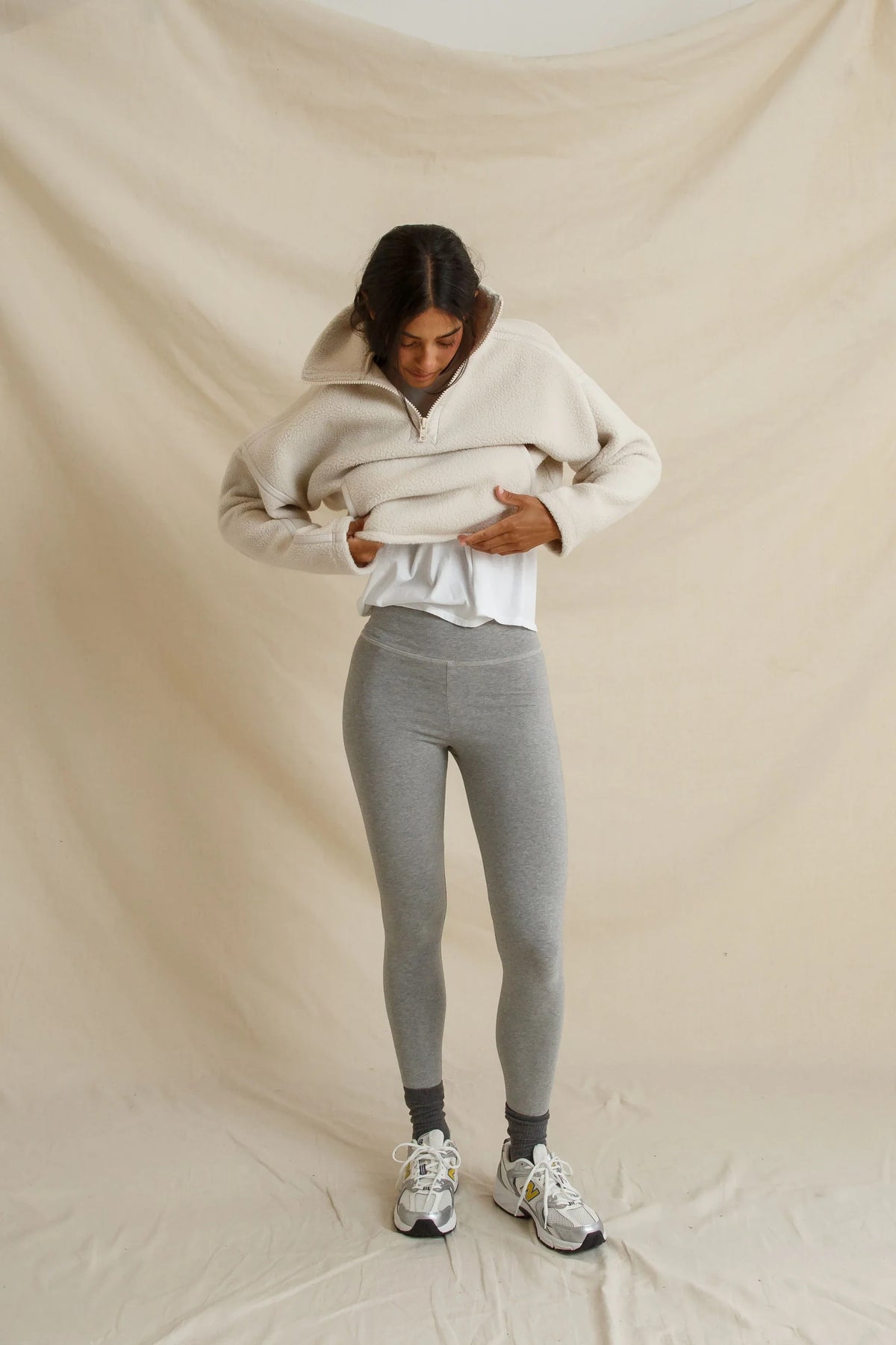 Tristan Sherpa Fleece Half Zip Pullover