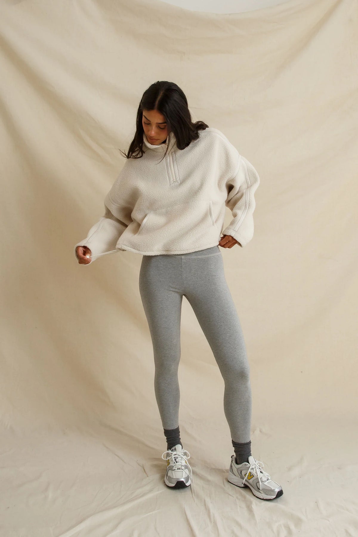 Tristan Sherpa Fleece Half Zip Pullover