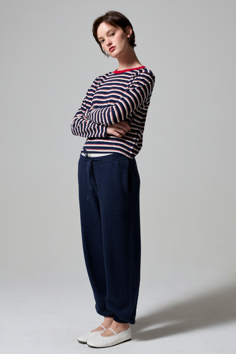 Lola Knitted Cotton Cashmere Sweatpants