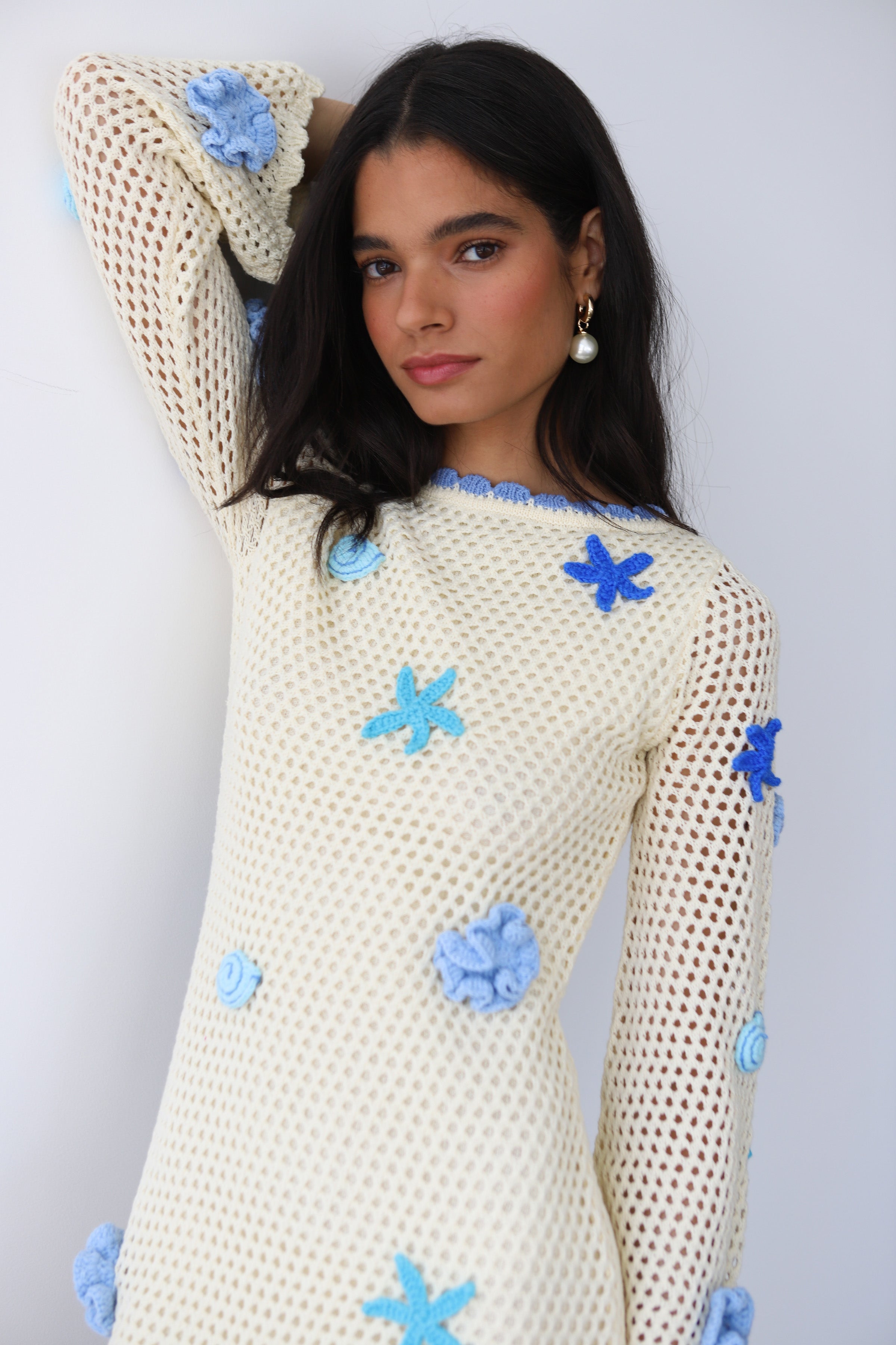 Mar Mini Dress - Capri Blue