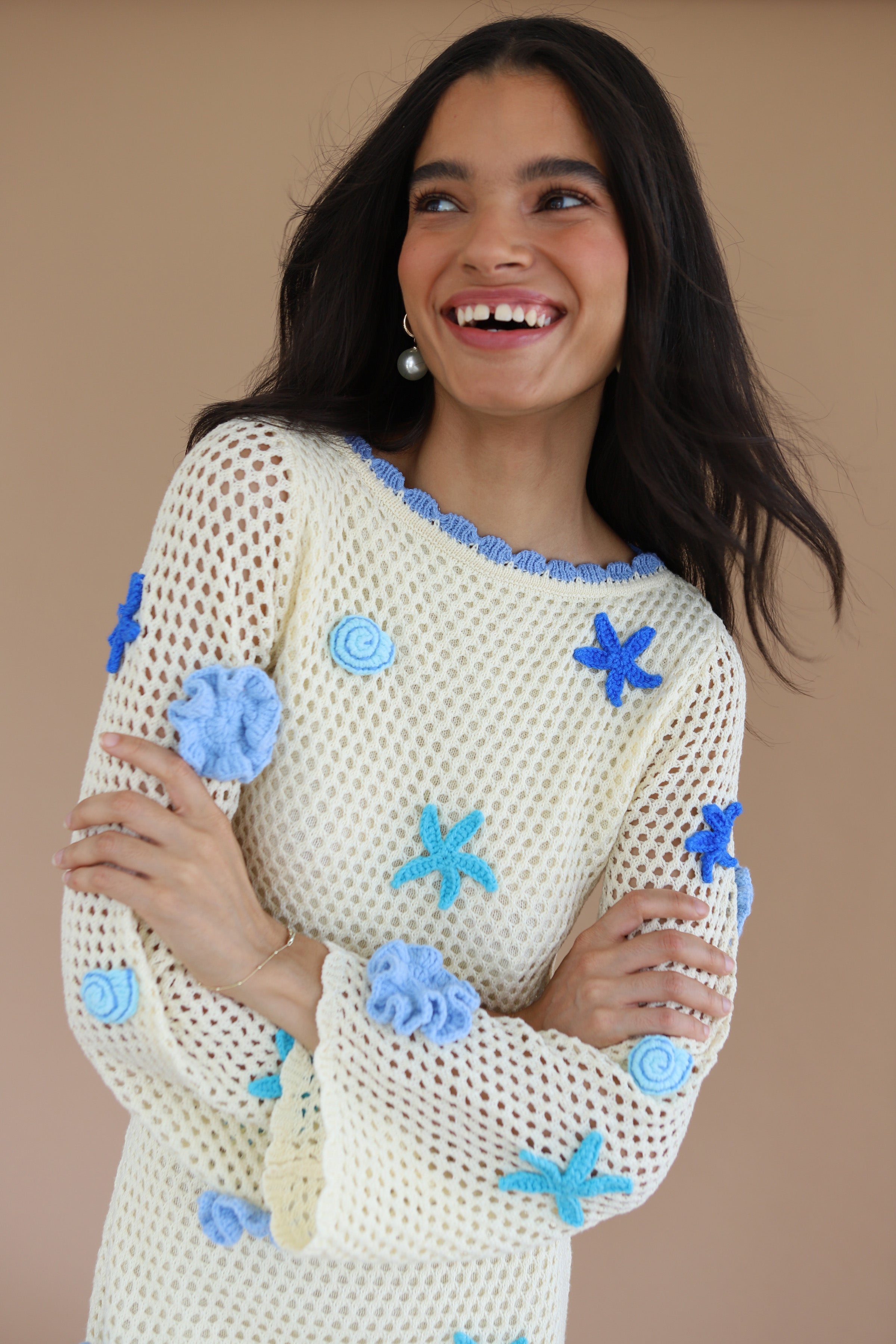 Mar Mini Dress - Capri Blue