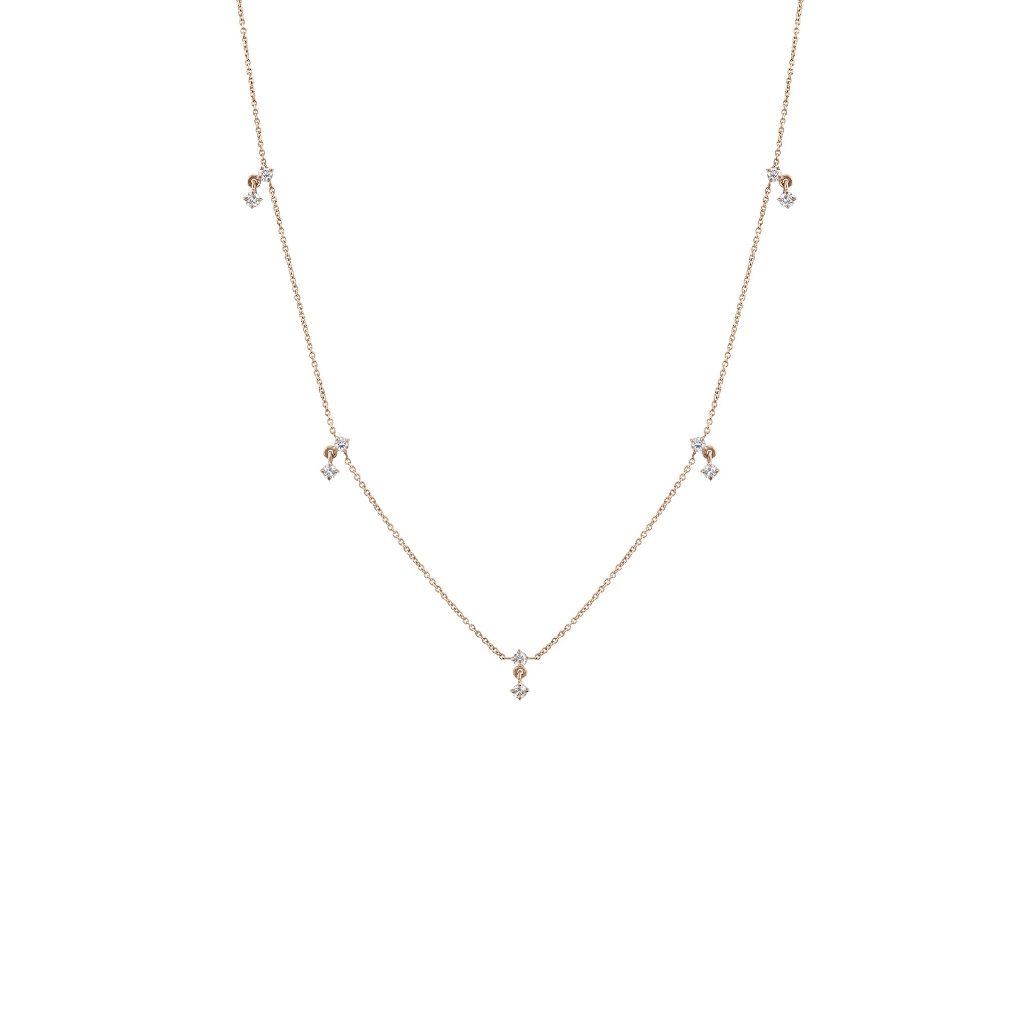 Éclat Diamond Station Necklace