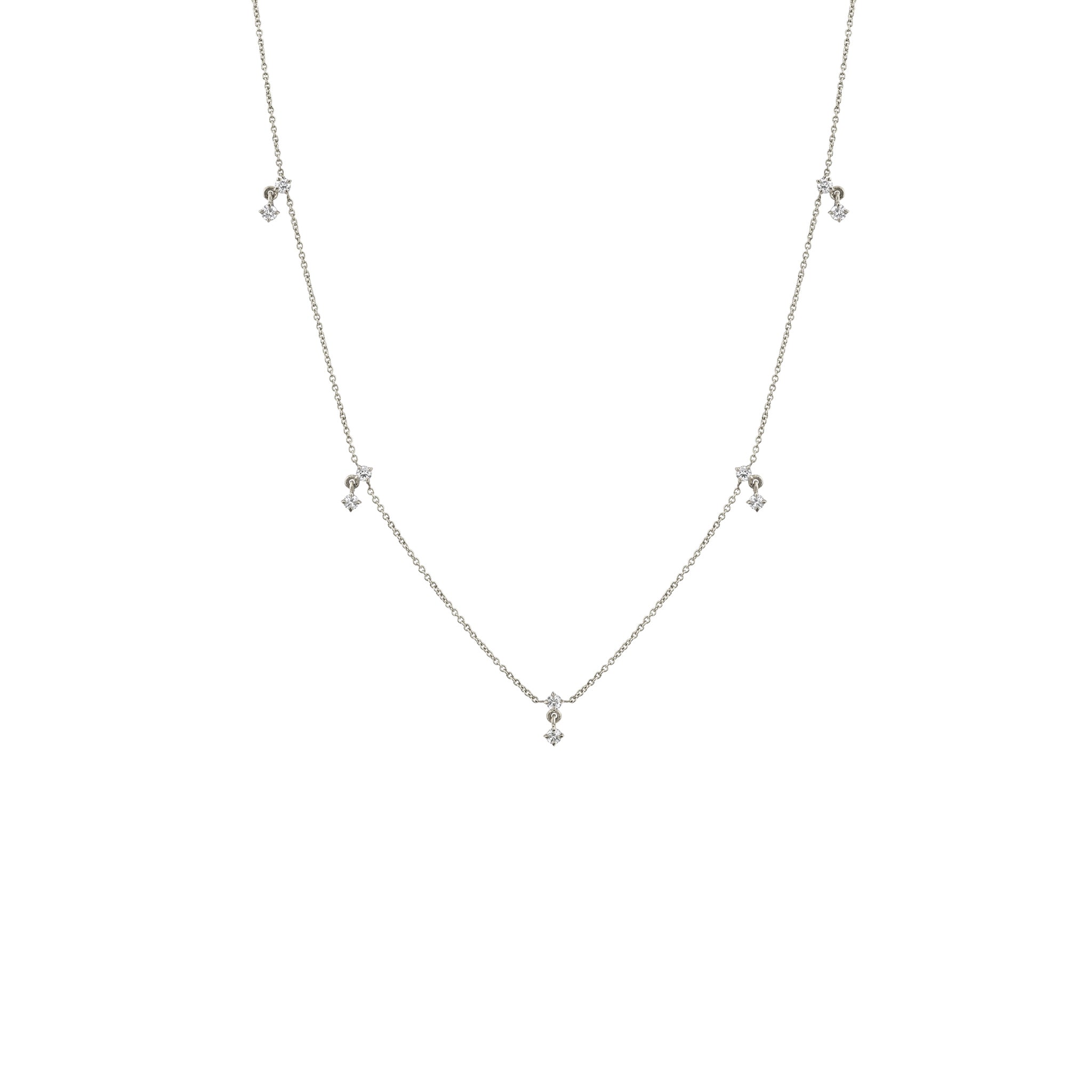 Éclat Diamond Station Necklace