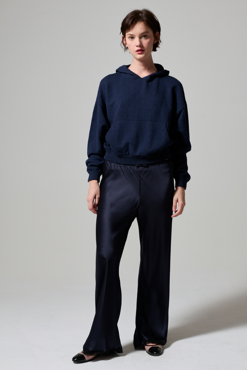 Nima Knitted Cotton Cashmere Hoodie