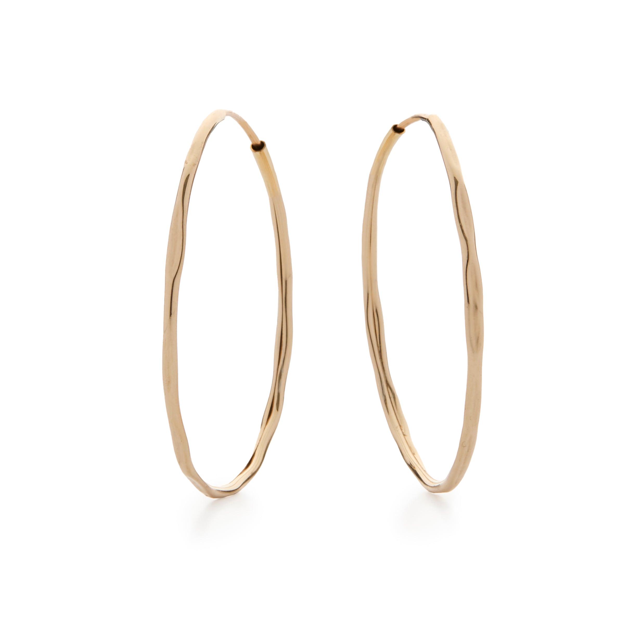 Nina Hammered Hoop Earrings