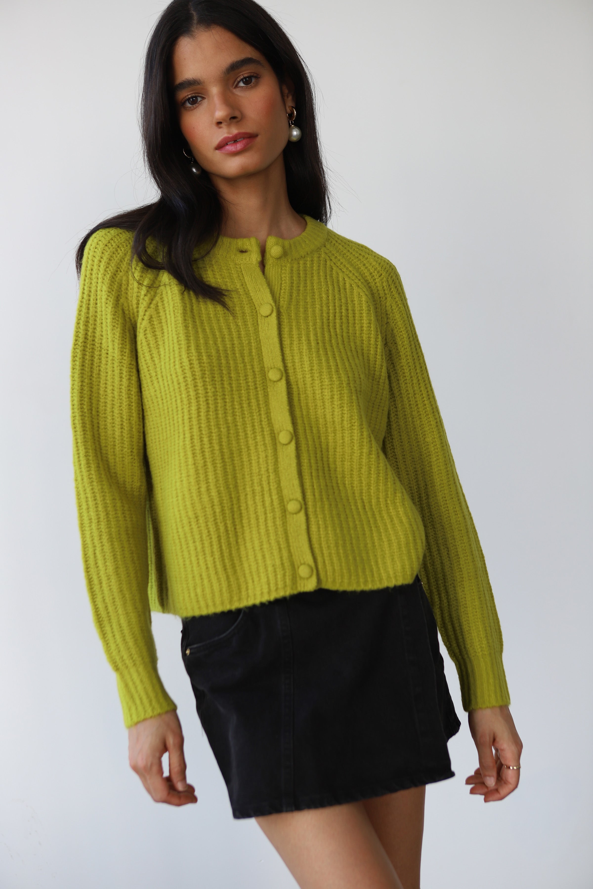 Poppy Cardigan - Sour Melon