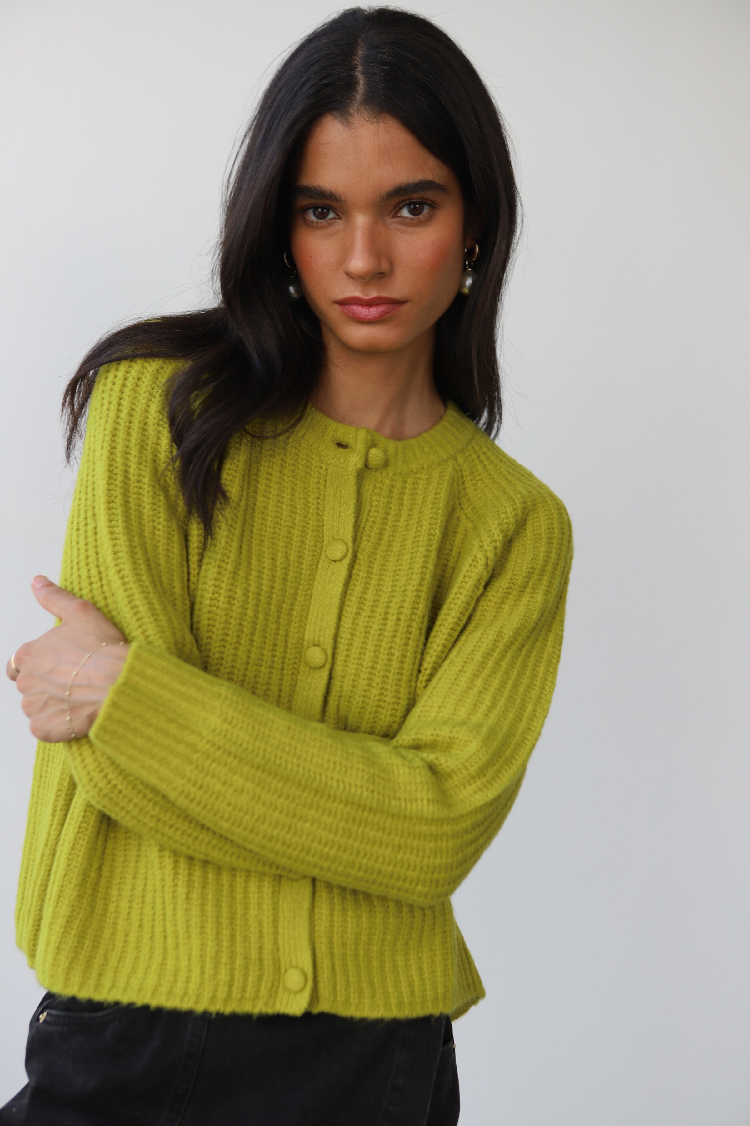 Poppy Cardigan - Sour Melon