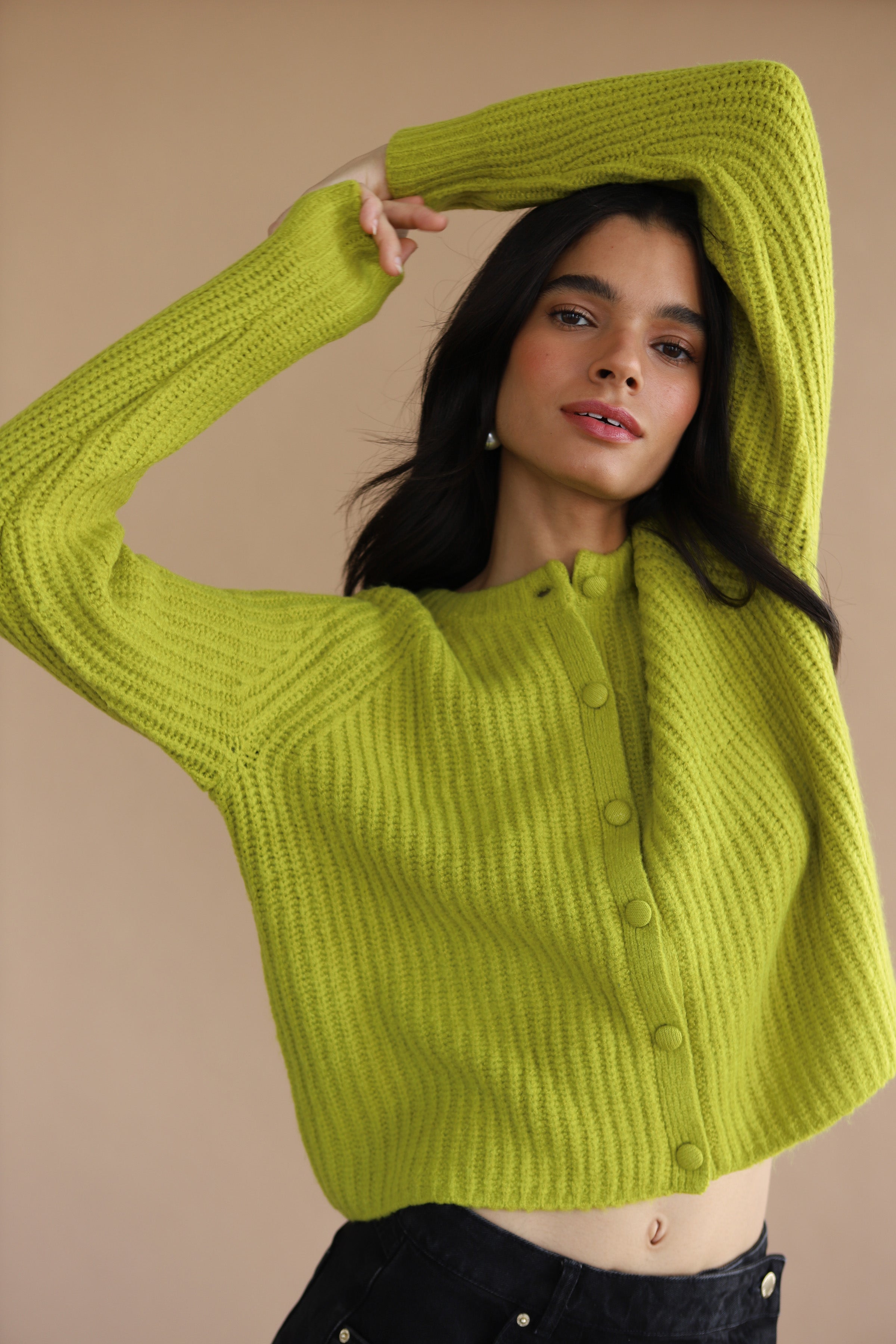 Poppy Cardigan - Sour Melon